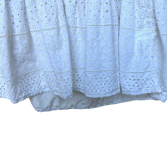 Thakoon Addiction Blue and White Eyelet Mini Dress / Tunic Size 8 - Picture 6 of 10